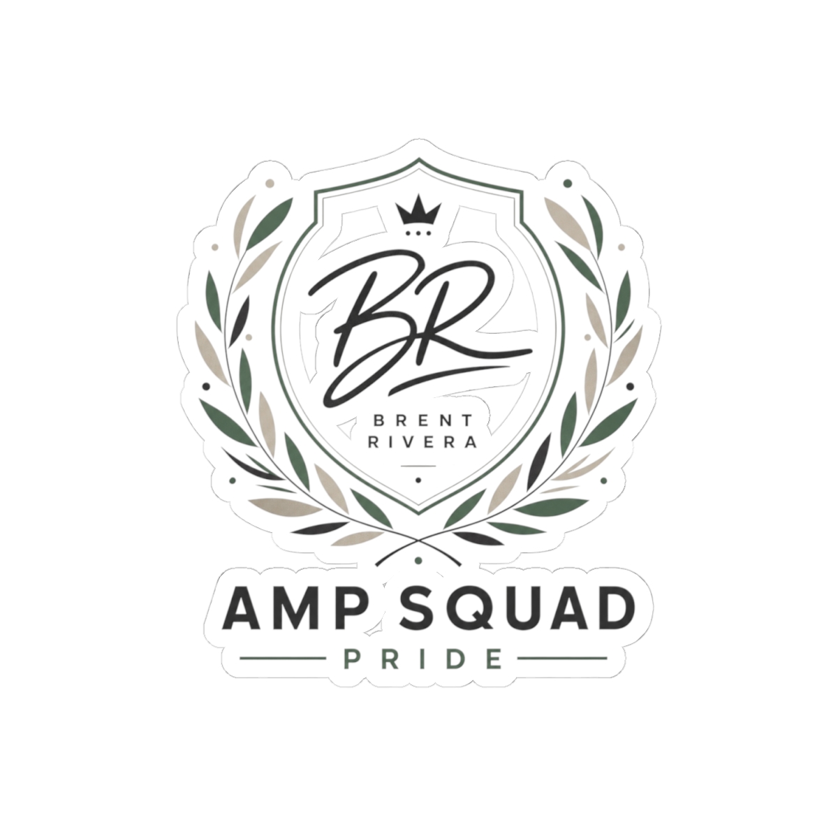 Brent Rivera "Amp Squad Pride" Sticker - alternate angle 2, merchandise